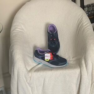 Women's Navy and Purple Athletic Shoes